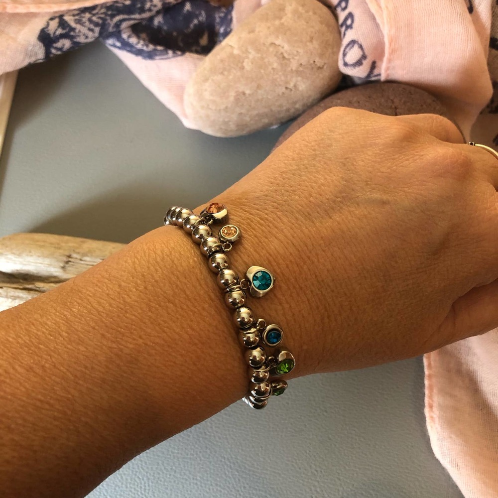 UNO de 50 Bracelet with SWAROVSKI Crystal Silver Plated - Picture 3 of 7